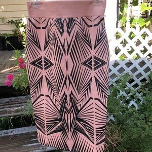 High waisted stretch skirt